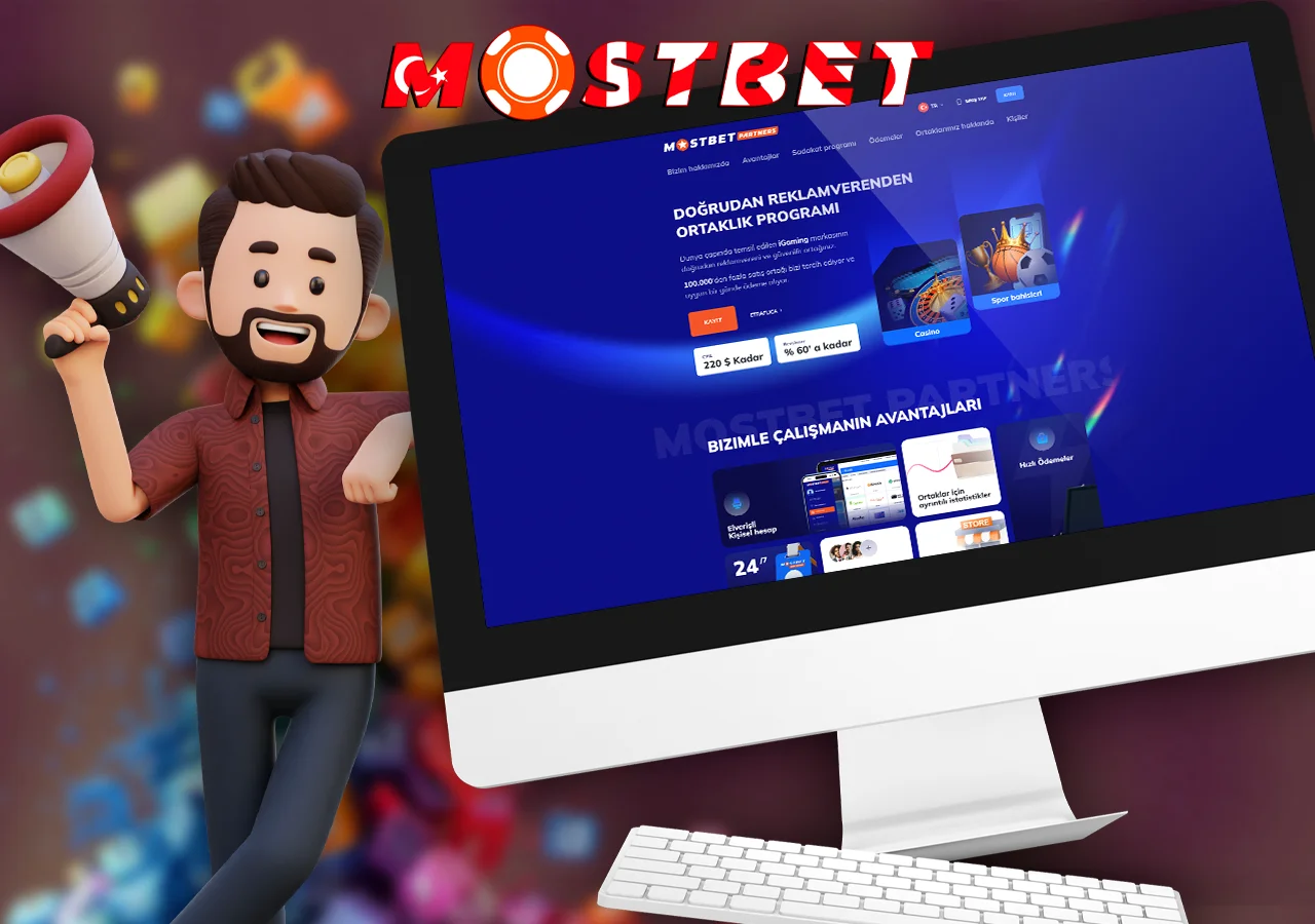 Mostbet ortaklık programı ile %60'a varan komisyon.