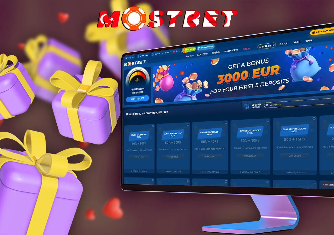 Yeni oyuncular ve düzenli kullanıcılar için Mostbet bonusları ve promosyonları.